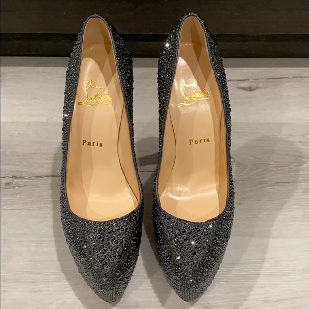 Louboutin Daffodile Crystal Strass Pumps - 38.5 - Picture 8 of 8